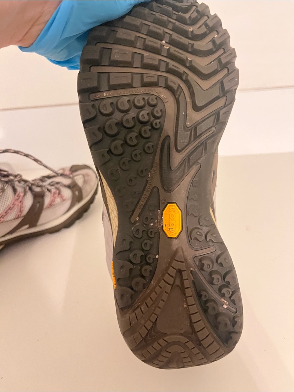 Merrell Siren Sport Hiking Shoes Elephant Pink Women’s 8 Vibram - Picture 9 of 16